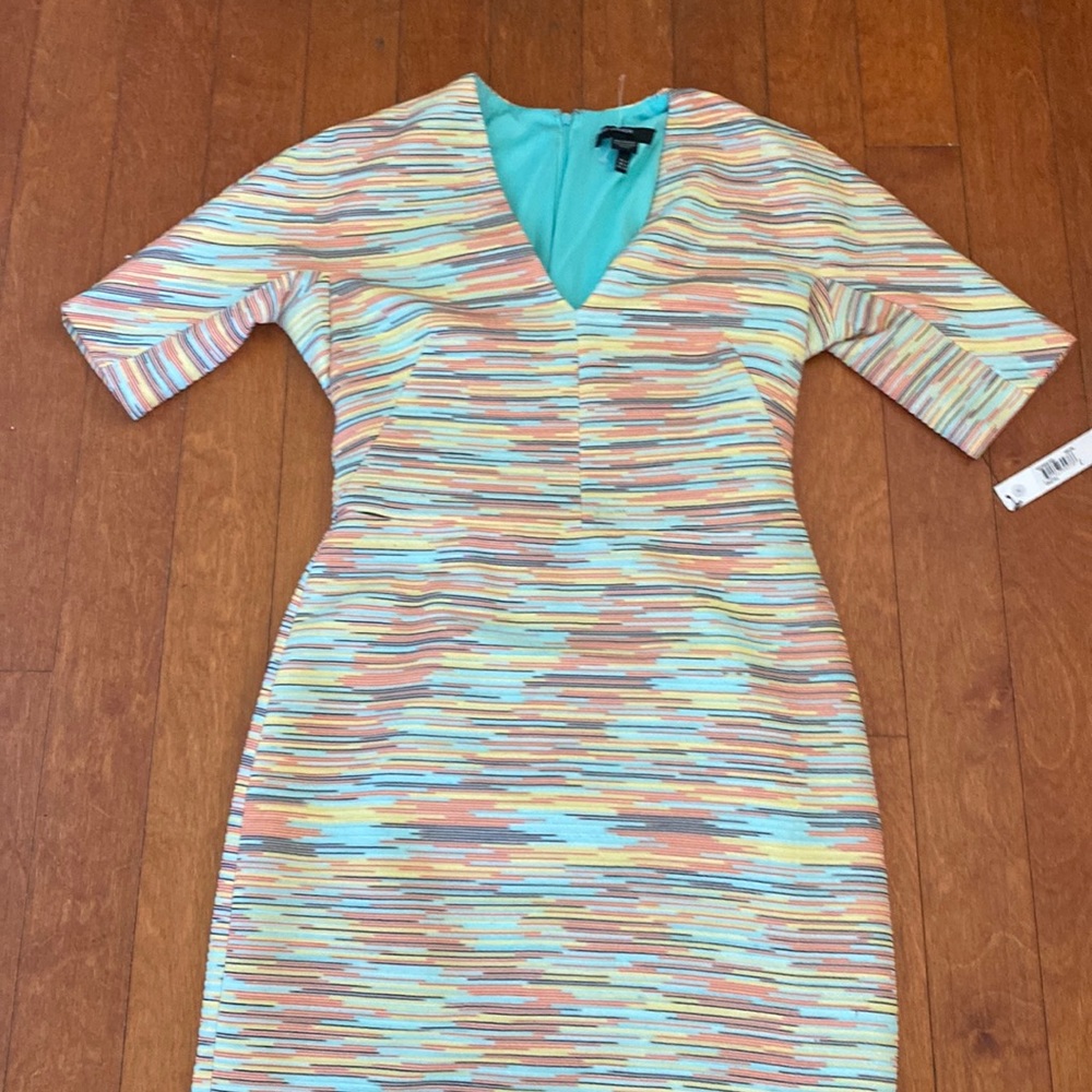 Maggy London Orym Multi Color Midi Dress